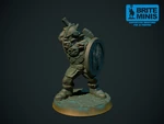  Orc with axe 28mm (supportless, fdm friendly)  3d model for 3d printers