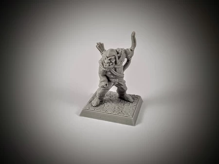 Orc scout/archer 28mm (supportless, FDM friendly)