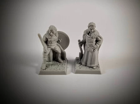 Norse Maiden 28 mm (sin soporte, compatible con FDM)