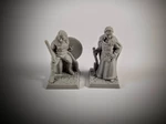  Norse maiden 28mm (supportless, fdm friendly)  3d model for 3d printers