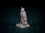  Santa/traveller 28mm (supportless, fdm friendly)  3d model for 3d printers