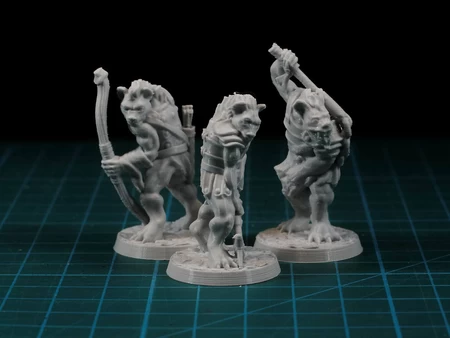 Gnoll 28mm (supportless, FDM friendly)