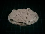 Modelo 3d de Círculo de piedra de pentagrama (sin soporte, compatible con fdm)  para impresoras 3d