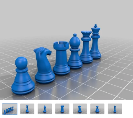 Chess Set as STL