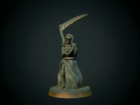 Grim Reaper 28mm (supportless, FDM friendly)