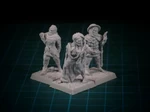  Townsfolk zombie 28mm (supportless, fdm friendly)  3d model for 3d printers