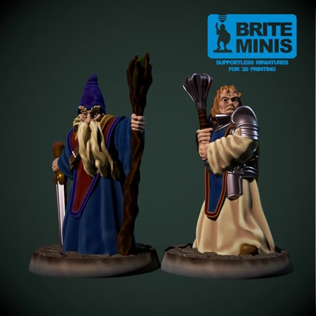 Cleric 28mm (supportless, FDM friendly)