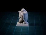  Dwarf paladin 28mm (supportless, fdm friendly)  3d model for 3d printers
