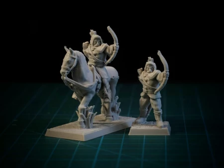  Ranger archer 28mm (suportless, fdm friendly  3d model for 3d printers