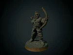  Ranger archer 28mm (suportless, fdm friendly  3d model for 3d printers