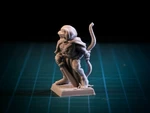  Lizardman ranger 28mm (supportless, fdm friendly)  3d model for 3d printers