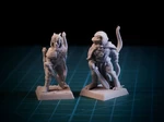  Lizardman ranger 28mm (supportless, fdm friendly)  3d model for 3d printers