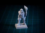   hireling with torch 28mm (supportless, fdm friendly)  3d model for 3d printers