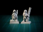  Dwarf rifleman 28mm (supportless, fdm friendly)  3d model for 3d printers