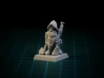  Dwarf rifleman 28mm (supportless, fdm friendly)  3d model for 3d printers