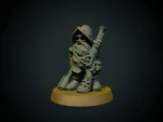  Dwarf rifleman 28mm (supportless, fdm friendly)  3d model for 3d printers