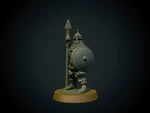  Elite saracen spearman 28mm (supportless, fdm friendly)  3d model for 3d printers