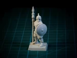  Elite saracen spearman 28mm (supportless, fdm friendly)  3d model for 3d printers