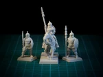  Elite saracen spearman 28mm (supportless, fdm friendly)  3d model for 3d printers