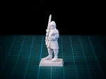  Yet another knight 28mm (supportless, fdm friendly)  3d model for 3d printers