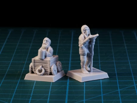  Beggar 28mm (supportless, fdm friendly)  3d model for 3d printers