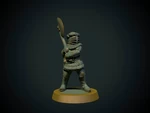   knight with axe 28mm (supportless, fdm friendly)  3d model for 3d printers
