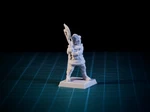   knight with axe 28mm (supportless, fdm friendly)  3d model for 3d printers
