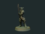  Tiefling female 28mm (no supports, fdm friendly)  3d model for 3d printers