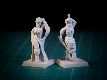 Oriental dancer 28mm (No supports, FDM friendly)