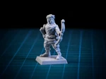  Saracen archer 28mm (supportless, fdm friendly)  3d model for 3d printers