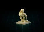 Modelo 3d de Gnome hembra de 28 mm (sin soportes, compatible con fdm)  para impresoras 3d