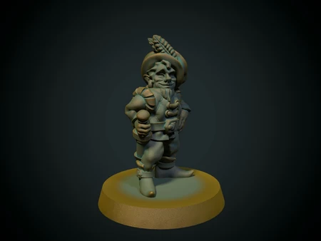 Fancy gnome 28mm (no supports, FDM)