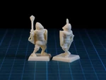  Knight with pig-faced helmet 28mm  3d model for 3d printers