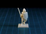  Knight with pig-faced helmet 28mm  3d model for 3d printers