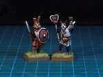  Easter bunny warrior 28mm (fdm, no supports needed)  3d model for 3d printers