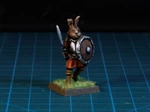  Easter bunny warrior 28mm (fdm, no supports needed)  3d model for 3d printers