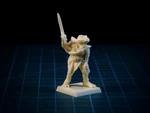   lizardman 28mm (no supports, fdm friendly)  3d model for 3d printers