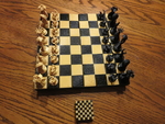Modelo 3d de Con bisagras de tablero de ajedrez la caja de para impresoras 3d