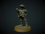 Modelo 3d de Ingeniero / explorador 28 mm (no se necesitan soportes) para impresoras 3d