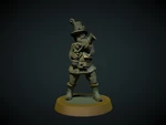  Highwayman with blunderbuss 28mm (no supports needed)  3d model for 3d printers