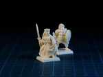 Modelo 3d de Warrior maiden 28 mm (no se necesitan soportes) para impresoras 3d