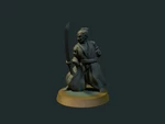   samurai 28mm (no supports needed)  3d model for 3d printers