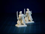 Modelo 3d de  samurai 28mm (no se necesitan soportes) para impresoras 3d