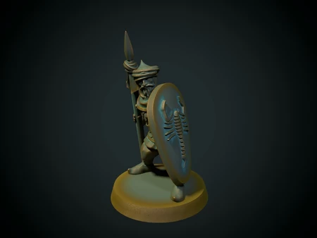 Saracen spearman 28mm (no supports needed)