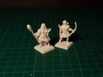 Modelo 3d de Mago elfo hembra 28 mm (no se necesitan soportes) para impresoras 3d