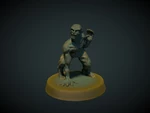  Ghoul 28mm (no supports needed)  3d model for 3d printers
