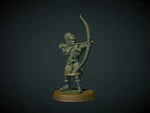  Elf archer 28mm (no supports needed)  3d model for 3d printers