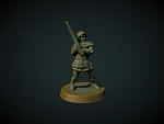  Bandit with spear 28mm (no supports needed)  3d model for 3d printers
