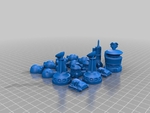  Martian-base chess  3d model for 3d printers
