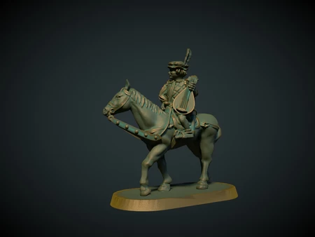  Mounted bard 28mm (no supports needed)  3d model for 3d printers